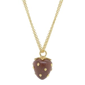 Double Chain Strawberry Necklace