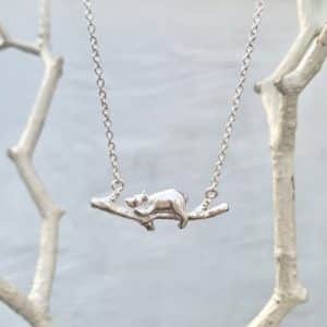 Silver Bear Necklace