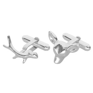 Stag antler and deer cufflinks