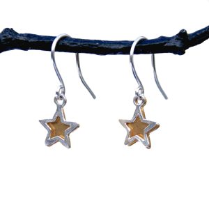 Double Star Drop Earrings