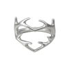 Antler sacred hart heart shaped ring