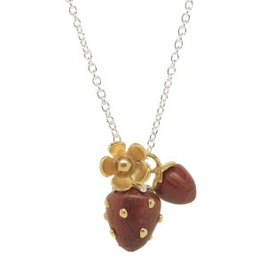 Two Strawberries Necklace