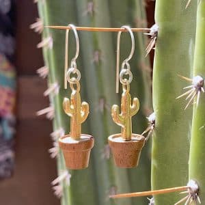 Potted Cactus Earrings
