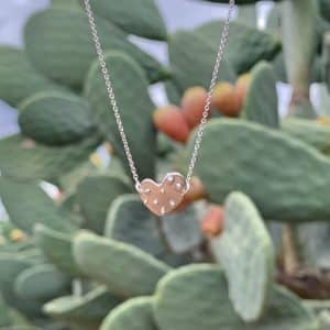 Heart Prickly Pear Necklace