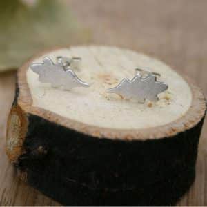 Oak Leaf Ear Studs