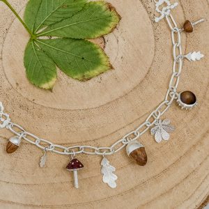 Autumn Charm Bracelet and Necklace in one