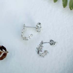 Mini Fern Ear Stud Huggies